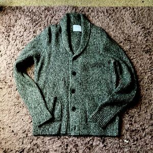 Textured Shawl-Collar Cardigan Sweater for Men
